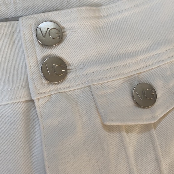 NWT Victor Glemaud x Target High Rise Flare Jeans White size 0 - Picture 8 of 10